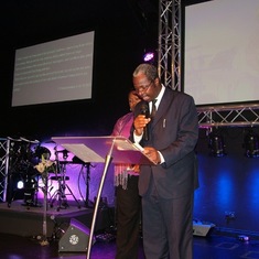 Service of songs (Ireland):Bible reading by Ps Victor Amusan, family and 'big brother' to Segun.