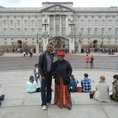 Mum and Ayo at Buckingham Palace