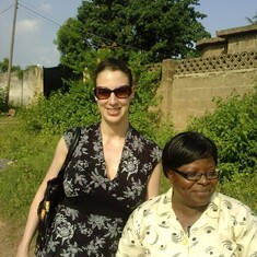 Mum and Maryl in Abeokuta. 2008.