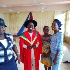 Sis Sola celebrating with one of her choir members (Dr Tokunbo Egbotan)
