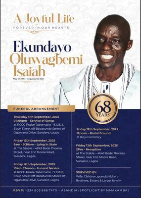 Oluwagbemi Isaiah Ekundayo