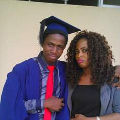 Matriculation with his sister