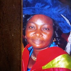 Yemisi during  her PhD convocation ceremony 
