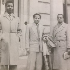 Late Younger Brother Taiwo and Friends in Britain in the middle 1950s