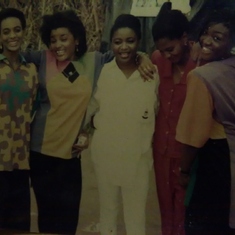 Lola, Nomso and Friends. NYSC camp, Ndele, PH. 1992.