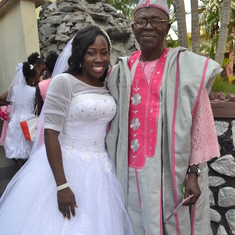 Omoloye with his Daughter in Law Adeseye during 