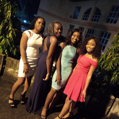 Ifueko and her girls from Unilag