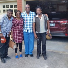 With cousin Auntie Ade, Uncle Noyoze & Osaze - Canada August 2017.