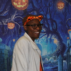 Here is Ms. Osa during one of our school’s Halloween cerebration. 