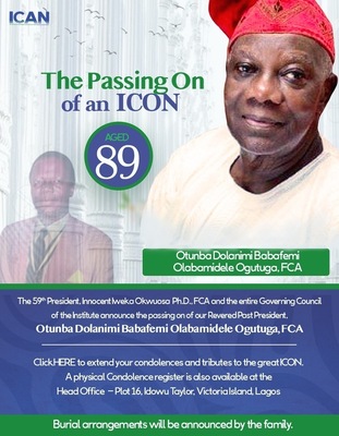 Otunba Dolanimi Babafemi Olabamidele Ogutuga FCA CPA