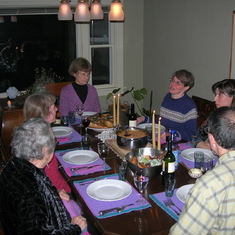 Dinner party at Laura Hunt's, 2006