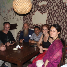 Dinner after an Earthbag Summit in Nepal, 2015