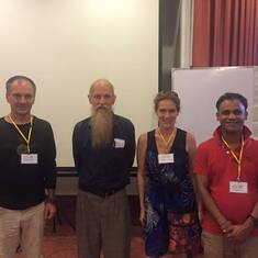 At an Earthbag summit organized by First Steps Himalayas, September 2015