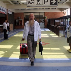 Owen arriving to Kathmandu for the first time. 