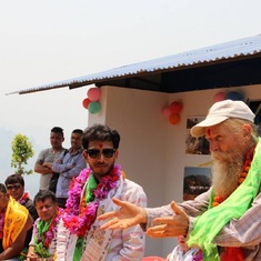 Earthbag School opening, Nepal