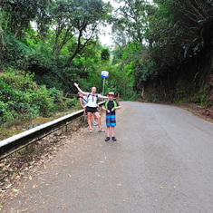 Our first hike down to Waipio. 2015