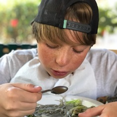 Owen and ramen. Waikoloa 