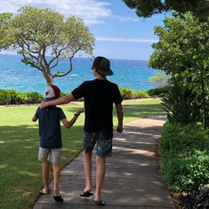 Owen and little bro. Mauna Kea 2018