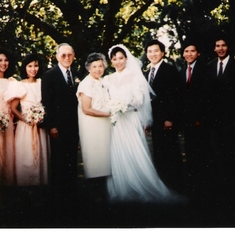 19881015-Loui Family @ Liz & Russ' Wedding-JackieKathyOwenMarjorieLizPeteTimPaul