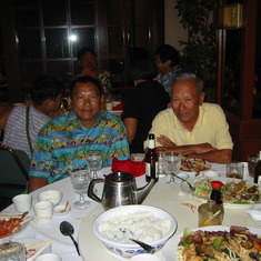 2003Aug-Tim and Owen Loui @ Hee Hing Restaurant Dinner