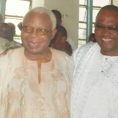 Dad with Wale Alagbe