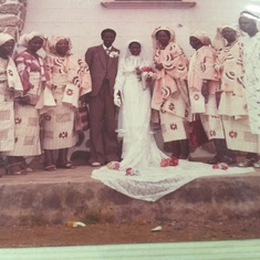 The Oyediran siblings at Shegun Olaoshebikan wedding 