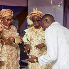 Mummy at Toba Alafiatayo's wedding reception