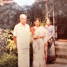 Achan and Amma with Rekha 