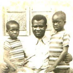 Daddy, Martin and Stephen in the '70s