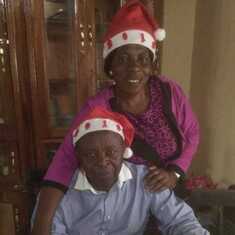 Dad and mum at Christmas