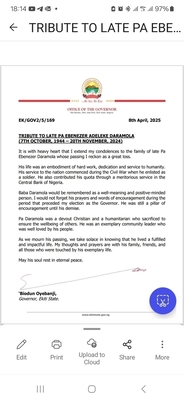 Pa Ebenezer Adeleke Daramola