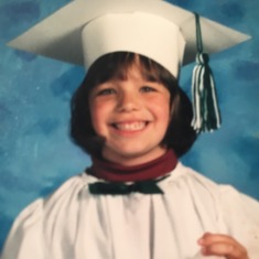 Paige age 6, kindergarden graduation.  So happy to be part of the celebration.