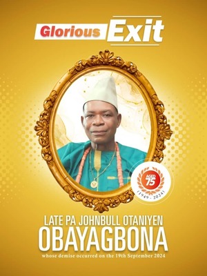 Pa. Johnbull Otaniyen Obayagbona