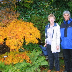 Susie and Pam at the burning bush
