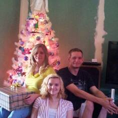 Baby sissy with her 2 youngest, Aaron Cory Bush and Pamela Spring Love at Christmas...