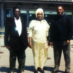 Pa Kimbo with his wife and his son Edwin in San Francisco