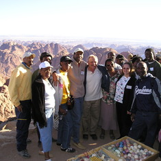 At the top of Mount Sinai