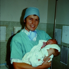 45 years ago .  Oct 10 our first born, Matthew Benjamin Harms