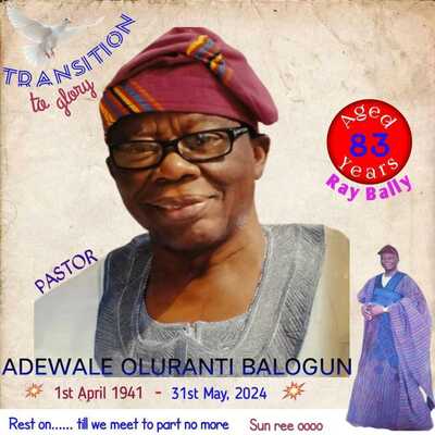 PASTOR ADEWALE OLURANTI BALOGUN