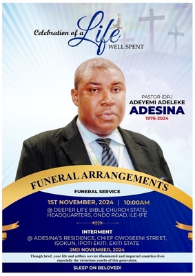 Pastor Adeyemi Adeleke ADESINA