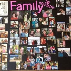 Family Photos Board from the Celebration of Life 3/30/19