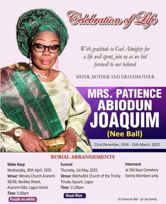 PATIENCE ABIODUN JOAQUIM