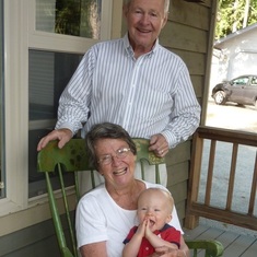 Bill and Pat with grandson Connor in 2013