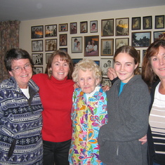 Pat, Gretchen, Bunny, Marissa, and Maureen in 2004