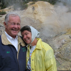 Bill and Pat at Lassen National Park, 2005