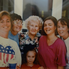 Maureen, Pat, Bunny, Anne Marie, Gretchen and Marissa, mid-1990s