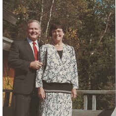 Bill and Pat in Vermont in 1988
