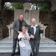 60th wedding anniversary in 2017 with Father Pat