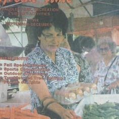 Trish enjoying a Farmers Market