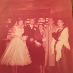 Mom's wedding to Robert Fabiano: 1955